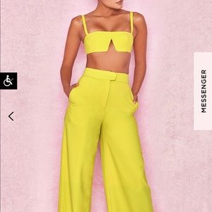 House Of Cb Leela yellow bralette size Xs